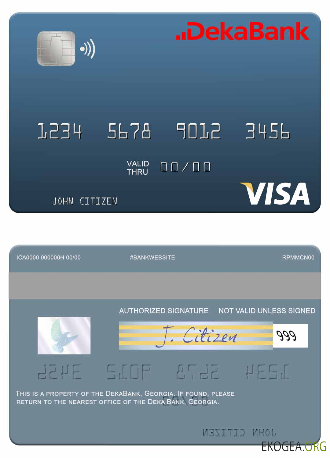 Carte de débit visa Allemagne Deka Bank